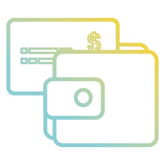 wallet money with credit card