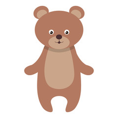 cute and tender bear vector illustration design