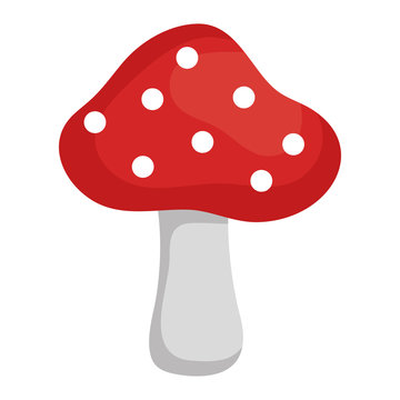cute fungus isolated icon vector illustration design