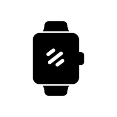 smart watch filled vector icon