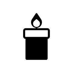 burning candles filled vector icon