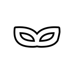 carnival mask outlined vecto icon.Simple, modern flat vector illustration for mobile app, website or desktop app