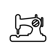sewing machine outlined vector icon. Simple, modern flat vector illustration for mobile app, website or desktop app