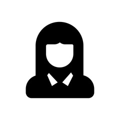 woman face outlined vector icon, outlined young lady face symbol. Simple, modern flat vector illustration for mobile app, website or desktop app