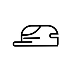 baseball cap outlined vector icon. Ouline symbol of hat. Simple, modern flat vector illustration for mobile app, website or desktop app