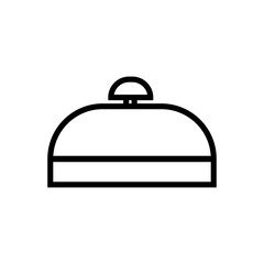 travelling bag outlined vector icon. Outlined symbol of suitcase. Simple, modern flat vector illustration for mobile app, website or desktop app