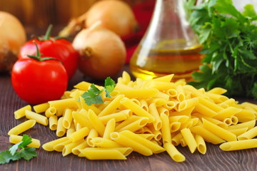 Pasta prepared for cooking