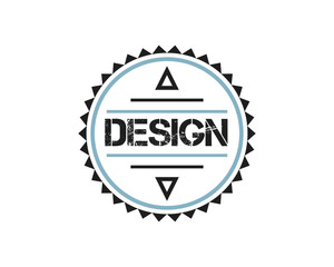 round vintage retro logo badge design illustration,vintage design style, designed for apparel and logo