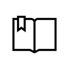 open book outlined vector icon