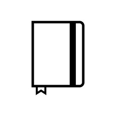 notebook outlined vector icon
