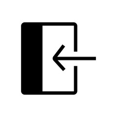 enter outlined vector icon