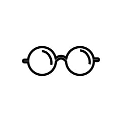 Fototapeta premium glasses outlined vector icon