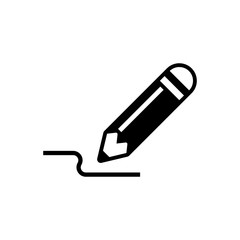 pencil filled vector icon