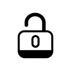 unlocked outlined vector icon.