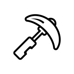 pick outlined vector icon