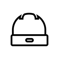 hat outlined vector icon