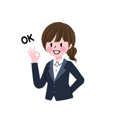 ビジネス：女性　ジェスチャー