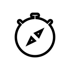 compass outlined vector icon