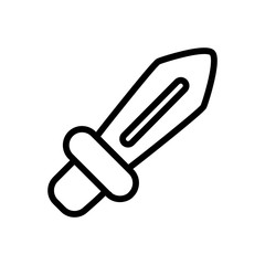 sword outlined vector icon