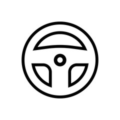 rudder outlined vector icon