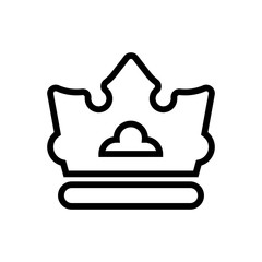 crown outlined vector icon