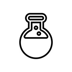 laboratory outlined vector icon.