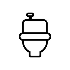 toilet outlined vector icon