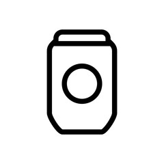 can outlined vector icon