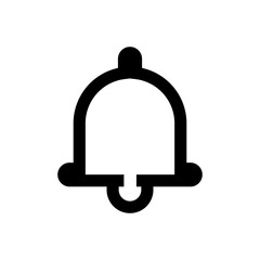 bell outlined vector icon