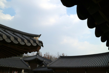 Fototapeta na wymiar Korean traditional background,old palace