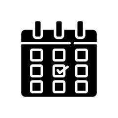 calendar filled vector icon