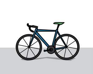 bicycle cartoon design illustration.cartoon design style, designed for illustration