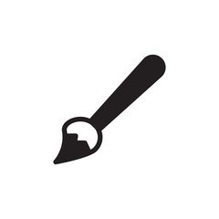 paint brush filled vector icon. Modern simple isolated sign. Pixel perfect vector  illustration for logo, website, mobile app and other designs