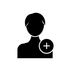 add profile filled vector icon