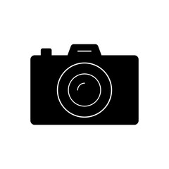 photo camera filled vector icon