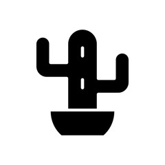 cactus filled vector icon