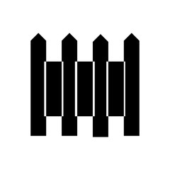 fence filled vector icon