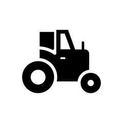 tractor filled vector icon