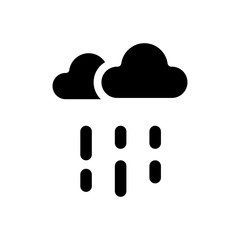 rainy weather filled vector icon