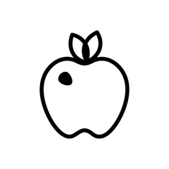apple outlined vector icon