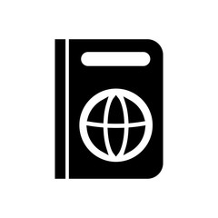 passport filled vector icon