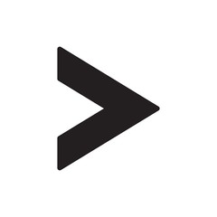 arrow right filled vector icon. Modern simple isolated sign. Pixel perfect vector  illustration for logo, website, mobile app and other designs
