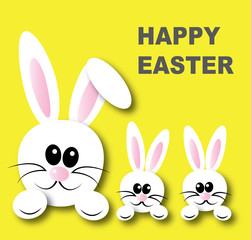 happy easter header or banner