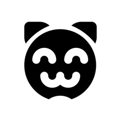 kitty filled vector icon