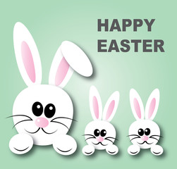 happy easter header or banner