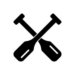 oars filled vector icon
