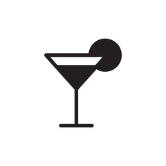 summer cocktail filled vector icon. Modern simple isolated sign. Pixel perfect vector  illustration for logo, website, mobile app and other designs