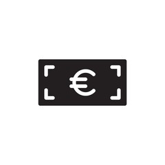 euro cash filled vector icon. Modern simple isolated sign. Pixel perfect vector  illustration for logo, website, mobile app and other designs