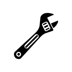 wrench filled vector icon