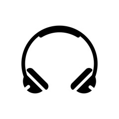 headphones filled vector icon